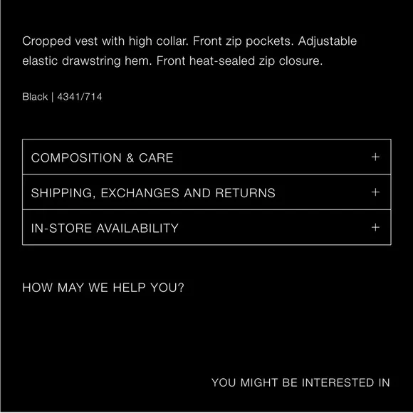 New black Zara puffer vest - Picture 5 of 7